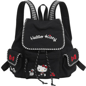 toutou | Embroidered Hellokitty Large Capacity Lightweight Backpack