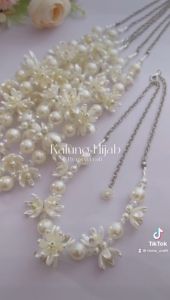 KALUNG HIJAB KEKINIAN. NECKLACE BEADS. KALUNG CANTIK KEKINIAN