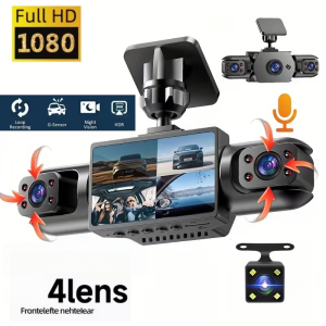 3/4CH Dash Cam 1080P Multi Lens 2" IPS Screen IR Night Vision 24H Parking Motion Detection