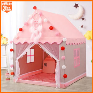 Children Play Tent Princess Castle House Child Room Cartoon Indoor Outdoor Playhouse Folding Decor Tent Toy Christmas Gift Girls
