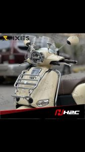H2C FRONT RACK CARRIER BLACK / CHROME COLOR FOR HONDA GIORNO 125