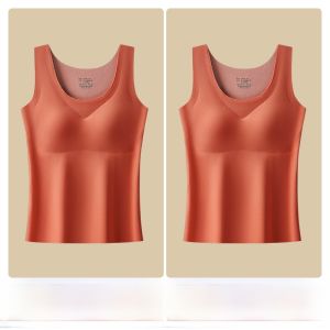 MiiOW | Áo vest lót lông cừu dày giữ nhiệt cho nữ Áo ngực tích hợp không cần đeo ngực Áo lót mùa thu đông dày dặn