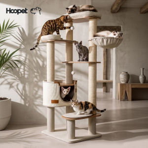HOOPET | Large Space-saving Climbing Cat Tower