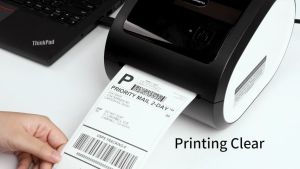 Phomemo D520BT Thermal Waybill PrinterUSB+Bluetooth A6 Shipping Label Printer Inkless Sticker Maker MachineGreat For BarcodeAwbQR CodePicturePrice TagLogoClothes Labels