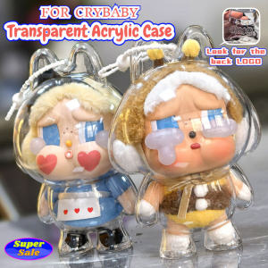 Crybaby Protective Shell Anti-lost Transparent Acrylic Case Doll Storage Bag Durable Silicone Rope