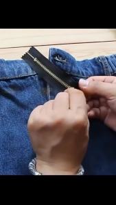 Nexlent Rugged Metal Zipper Teeth Length 4" 5" 6" 7" Invisible Zipper for Jeans/Skirts