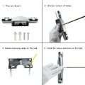 Đèn led gắn tường trang trí sáng 2 đầu có thể chỉnh góc chiếu. 