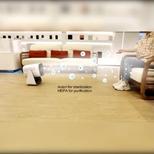 Yushi เครื่องฟอกอากาศตั้งพื้น ระบบฟอกอากาศ 2-in-1  พลาสม่า และ HEPA