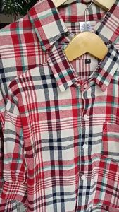 Rufika Wear Atasan Kemeja Anak Perempuan Blouse Crop Top Flanel Flannel Premium Usia 2 3 4 5 6 Tahun