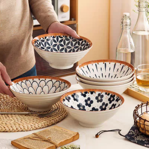 Bát Đựng Súp Bằng Gốm 8 Inch Bát Đựng Cơm Kiểu Lưỡi Trai Cổ Điển Bát Đựng Rau Củ Bát Đựng Thức Ăn Nhanh Dùng Tại Nhà Thương Hiệu Được Chọn Cho Bạn