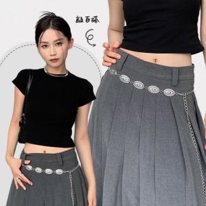 Retro Ethnic Style Carved Waist Chain Bohemian Spicy Girl Skirt Pants Decorative Metal Belt