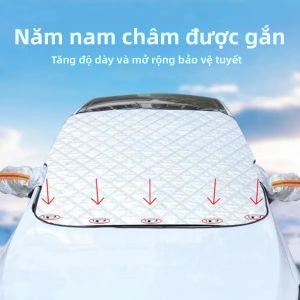 Từ Tính Kính Chắn Gió Xe Hơi Tuyết Tấm Chắn Cửa Sổ Phía Trước Bao Bốn Mùa Chống Tia UV Sương Giá Bảo Vệ Tấm Che Nắng Ô Tô