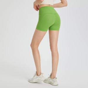 High Waist Sport Shorts Womens Tight Running Yoga Fitness Pants Elastic Outdoor Wear No Inner Pant Required Butt Lifting
