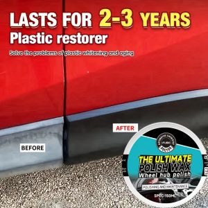 Universal Leather and Plastic Repair Polishing Wax - Automotive interior reconditioning cream for leather/plastic/rubber care