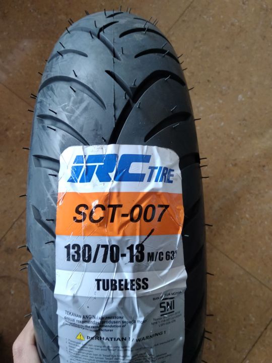 BAN LUAR IRC 130/70-13 SCT007 TUBELESS BAN MOTOR MATIC NMAX N MAX