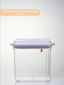 [HCM] Hộp Ankou đựng sữa bột thực phẩm cho bé hút chân không chống tràn chống ẩm