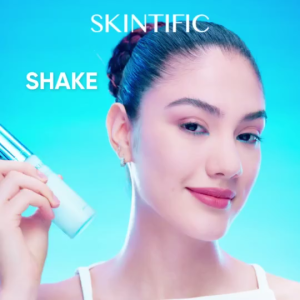 SKINTIFIC Lock The Look Oil‑Control Setting Spray 80ml | 16‑Hour Long‑Lasting Makeup Lock | Sweat‑Proof | Transfer‑Resistant | Soft Matte Finish | Fine Mist Fixing Spray For Oily Acne‑Prone Skin