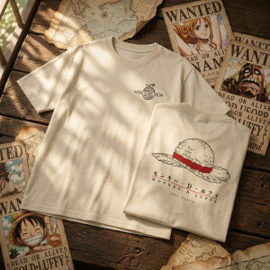 Bandai | 2026 One Piece Luffy Straw Hat Anime Graphic T Shirt Men Women Short Sleeve Tee Streetwear Summer Y2k Tops Parent-child Clothing