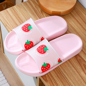 KHD Korean Style Womens Summer Indoor Home Travel Bath Slippers Anti-Slip Cool Lightweight PVC Material Flat Heel Sandals