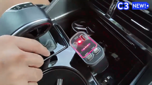 SANSONIC Car 4in1 charger Mobile Phone Super Fast Charger With starry spotlights Retractable Car charge Smart Car Charger Cable for IOS Android