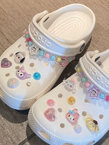 Cute Chain Decorative Buckle Shoe Accessories for Crocs Swiftwick Jogging Flats Casual Shoes DIY Kit by PKS.PKESE