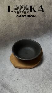 Looka Cast Iron Hot Plate / Piring Steak Model Mangkok