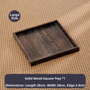 TONGMUSHIJIA | Traditional Chinese Vintage Wooden Basket for Tea Accessories