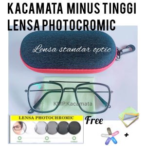 Kacamata Minus Photocromic Rabun Jauh Pria dan Wanita