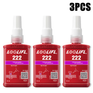 LOOLIFL | 222 High Strength Thread Locker High Temp Thread Lock Agent Anaerobic Seal Adhesive Prevent Bolt Loosening Vibration Resistant