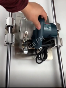Universal Linear Shaft Cutting Guide Jig Kit Woodworking Straight Cutting Auxiliary Tool tainless Steel Base Version