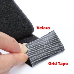 Heavy Duty Grid Tape Velcro Tape Quickly Stick Self-adhesive Velcro Strap for Home Living