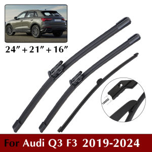 24"+21"+16" For Audi Q3 F3 2019-2024 Front & Rear Wiper Blades Set Car Wiper Blade Windscreen Auto Wiper Blades