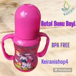 BOTOL SUSU BAYI BABY FEEDING BOTTLE KINAWA BABY DENGAN 2 PEGANGAN BPA FREE 125ML 6 VARIAN WARNA