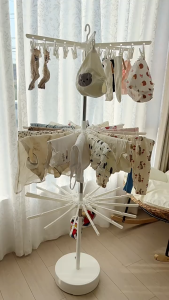 Giá phơi quần áo 3 tầng đa năng xếp gọn tiện lợi cho bé Babypods dùng trong nhà và ngoài ban công