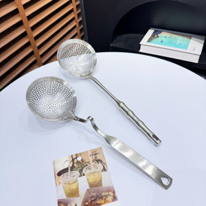 304 Stainless Steel Kitchen Sieve Spoon for Home Use Noodle And Dumpling Spoon Deep Fry And Hot Pot Cooking Utensil