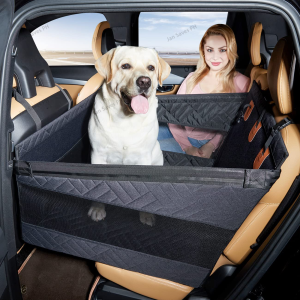 Pet Car Rear Seat Cushion Bottom Hardened Water and Dirt Resistant for Small Medium and Large Dogs nylon Car