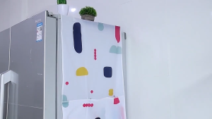 Cover Penutup Kulkas Anti Air Sarung Alas Taplak Kulkas Waterproof dgTempat Penyimpanan MOTIF RANDOM