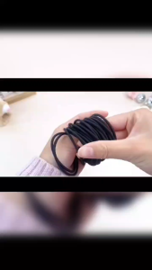 100pcs/Package Female Rubber Band/Elastic Korean Hair Popular Solid Color Simple Style