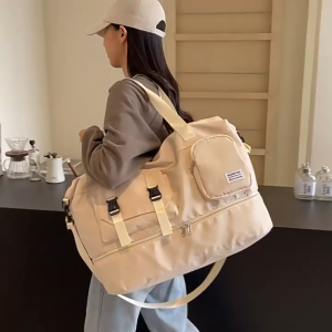 Fashion Travel Duffle Bag Waterproof Multi-Carry with Shoe Compartment 45x26x23cm For Women Men Students Travel Gym School Overnight