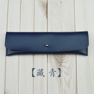 Portable Mini Leather Pencil Case Female Student Stationery Storage Bag High Quality Genuine Leather Simple Design Small Capacity