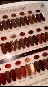 Set sơn gel tone nâu cafe Jiao Yan She 20 màu - Sơn móng tay làm nail