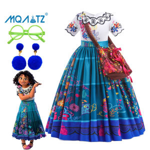 MQATZ Mirabel Carnival Encanto Dress For Girls Children Costume Girl Party Princess Dresses Vestidos Kids Performance Cosplay MFMW002
