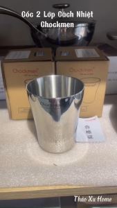 Ly Cốc Uống Nước Chockmen 2 Lớp Cách Nhiệt C804 - C838 Dung Tích 350ml -450ml