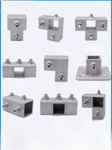 Kết Nối Bằng Hợp Kim Nhôm Zincked Hình Chữ Nhật 20 Kết Nối 25 Đầu Nối 40 Thép Hình Chữ Nhật Kệ Không Cần Đục Lỗ Đế 30 Thép Vuông