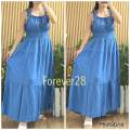 ALI ISLA MAXI LAYERED DRESS FITS SMALL TO 2X. 