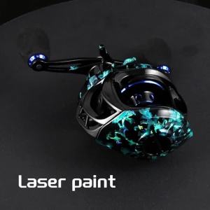 Portable Micro Baitcasting Reel7.2:1 Magnetic Brake Saltwater Freshwater Travel Fishing Reel Left Right Hand Available