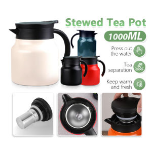 1000ML Hot Water 316 Stainless Steel Thermal Thermos Flask Coffee Tea Pot Teapot Kelalang Haba Teko Air Teh Panas Botol 茶叶热水保温瓶