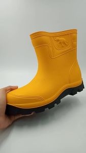 Gajah King Low Cut Safety Rain Boots Steel Toe Cap and Steel Midsole Kasut Getah Besi Size 39-44 From OnGoin