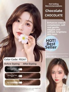 QIAOCHONG | Natural Non-Irritating Bubble Hair Dye for Women Wine Red