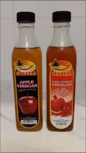 SAHARA Natural Vinegar | Apple / Date Vinegar / Pomegranate | Cuka Semulajadi Cuka Epal Kurma Delima
